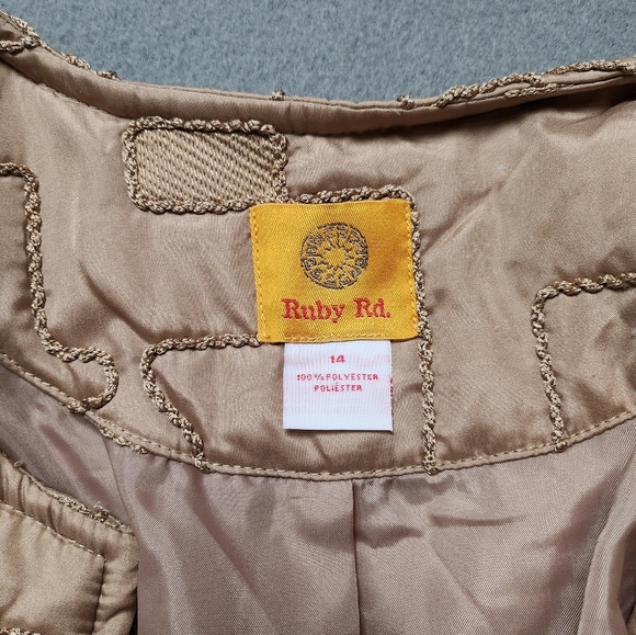 Vintage Ruby Rd. Embroidered Zip Puff Jacket - Picture 11 of 13